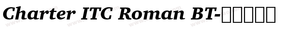 Charter ITC Roman BT字体转换